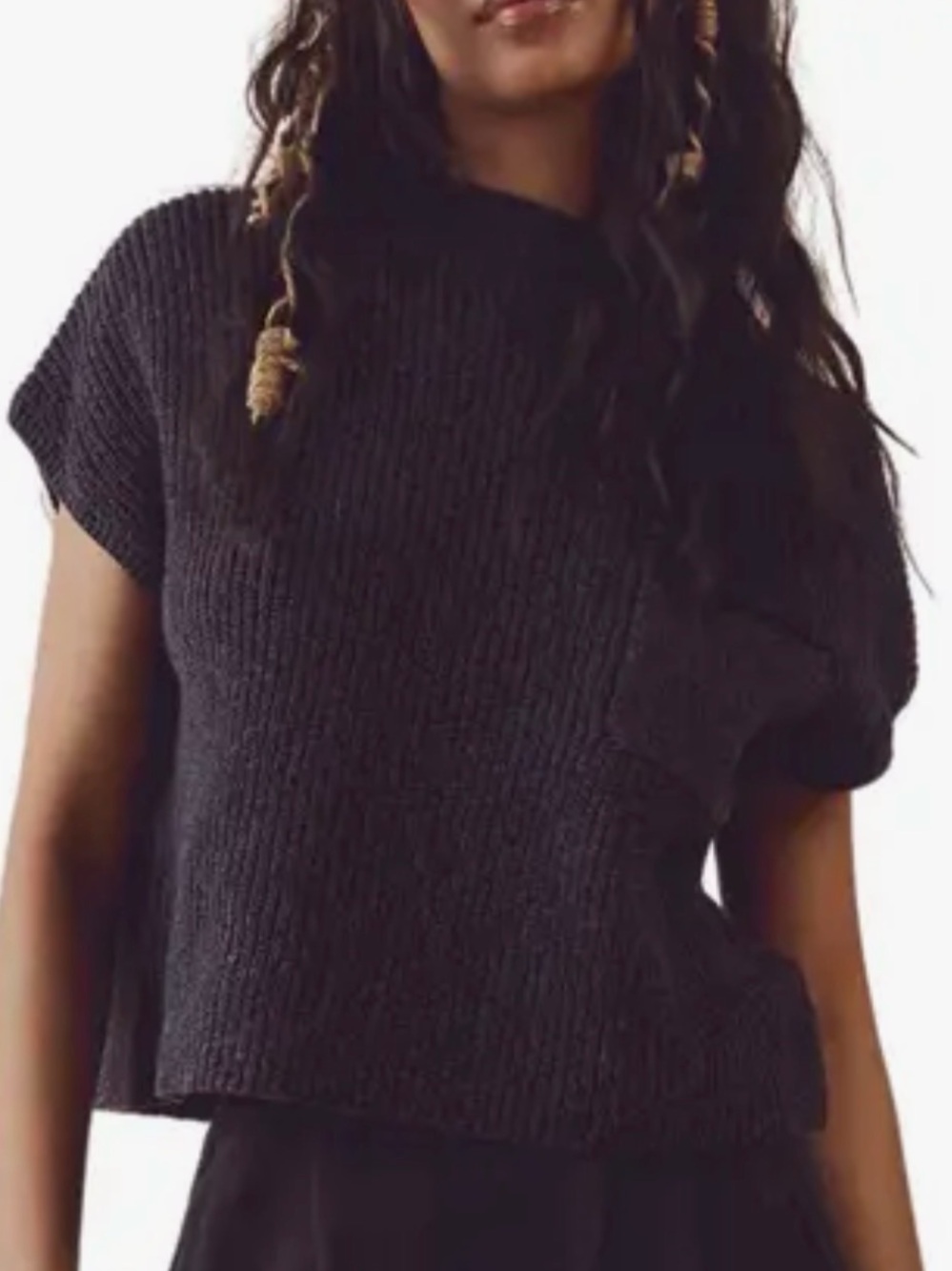 Free‎ People Beach FP Beach Freya Sweater Knit Top Sweater Sleeveless Boho Large